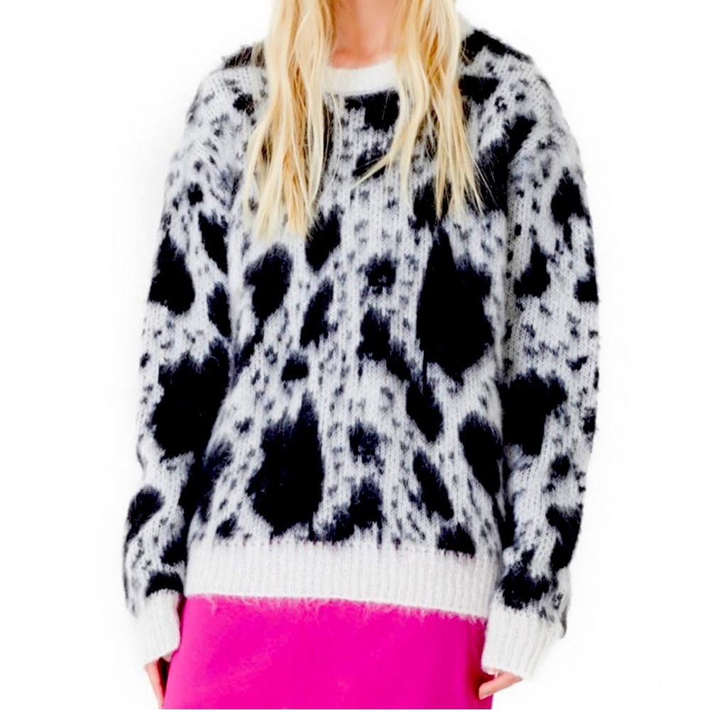 Carven Black & White print pullover